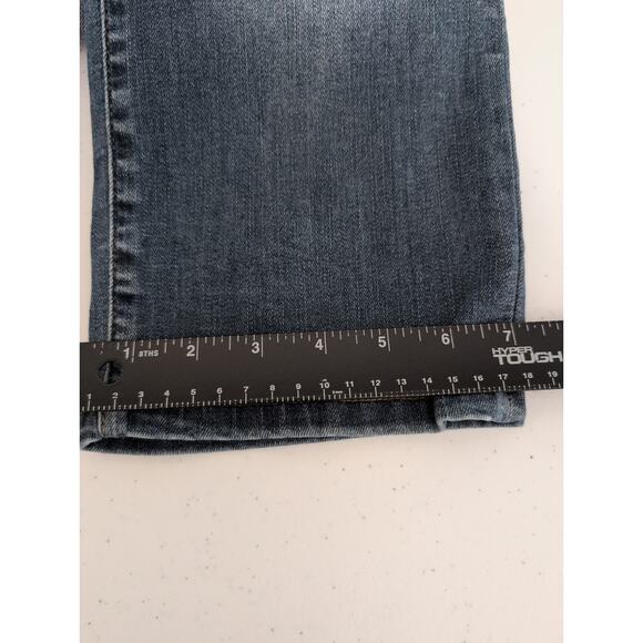 Judy Blue Jeans Women Size 14W* High Rise Distressed Patch Capri Fit JB82185MD - Picture 11 of 12
